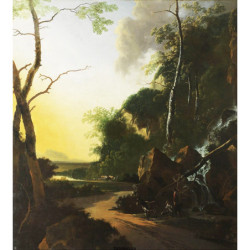 Adam Pynacker - Italianate Landscape with Crab Fishers