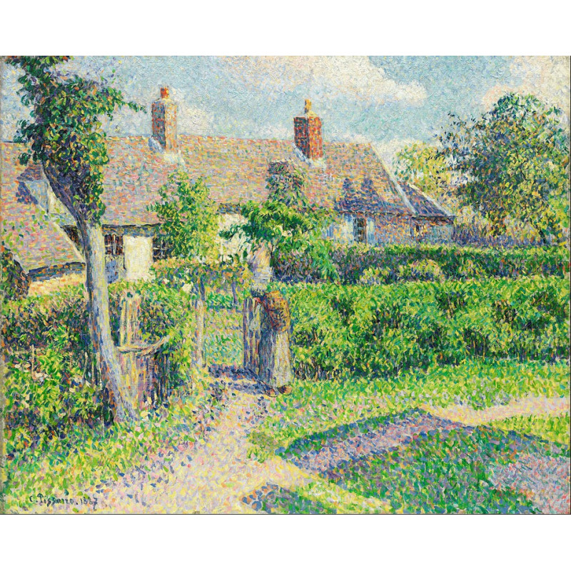 Camille Pissarro - Peasants' houses, Eragny