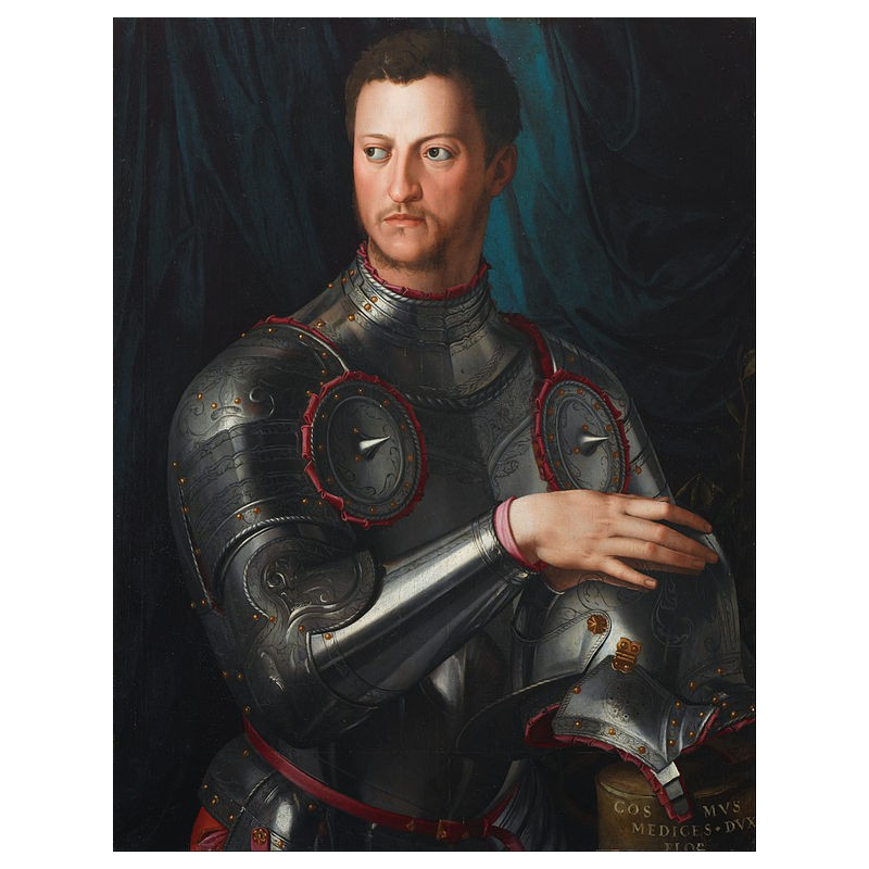 Agnolo Bronzino - Cosimo I de' Medici in armour