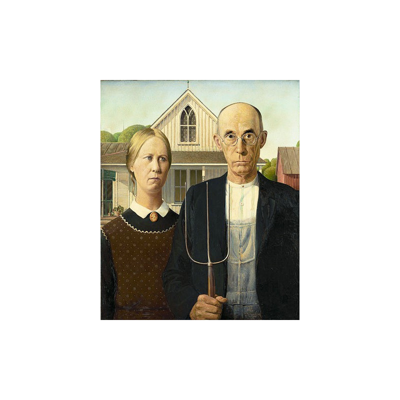 Grant Wood- American Gothic