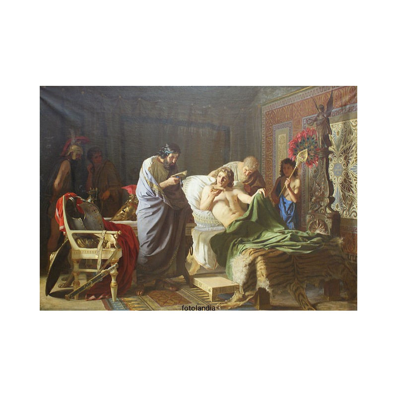 Henryk Siemiradzki - Aleksander Wielki i Doktor Philip