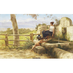 Henryk Siemiradzki - Przy fontannie