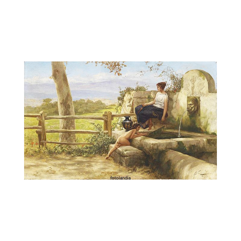 Henryk Siemiradzki - Przy fontannie