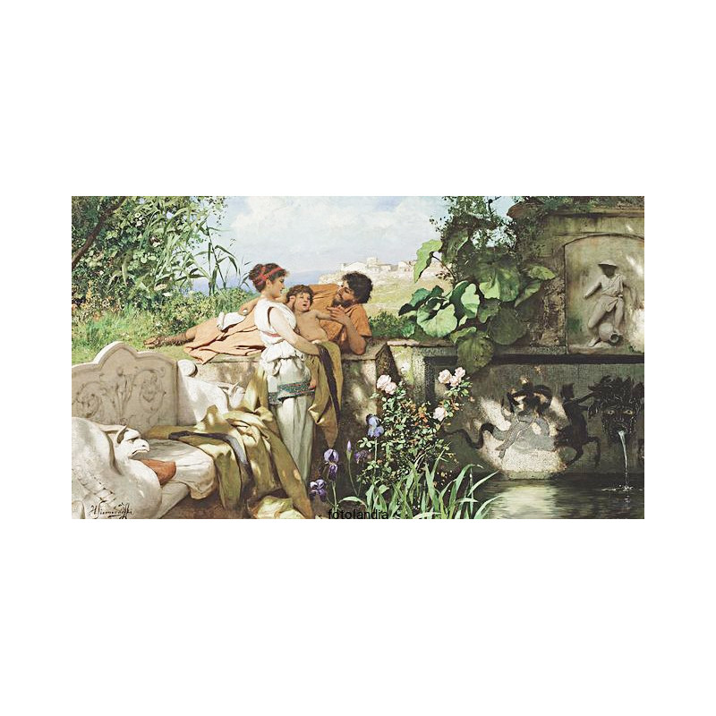 Henryk Siemiradzki - Przy fontannie (1)