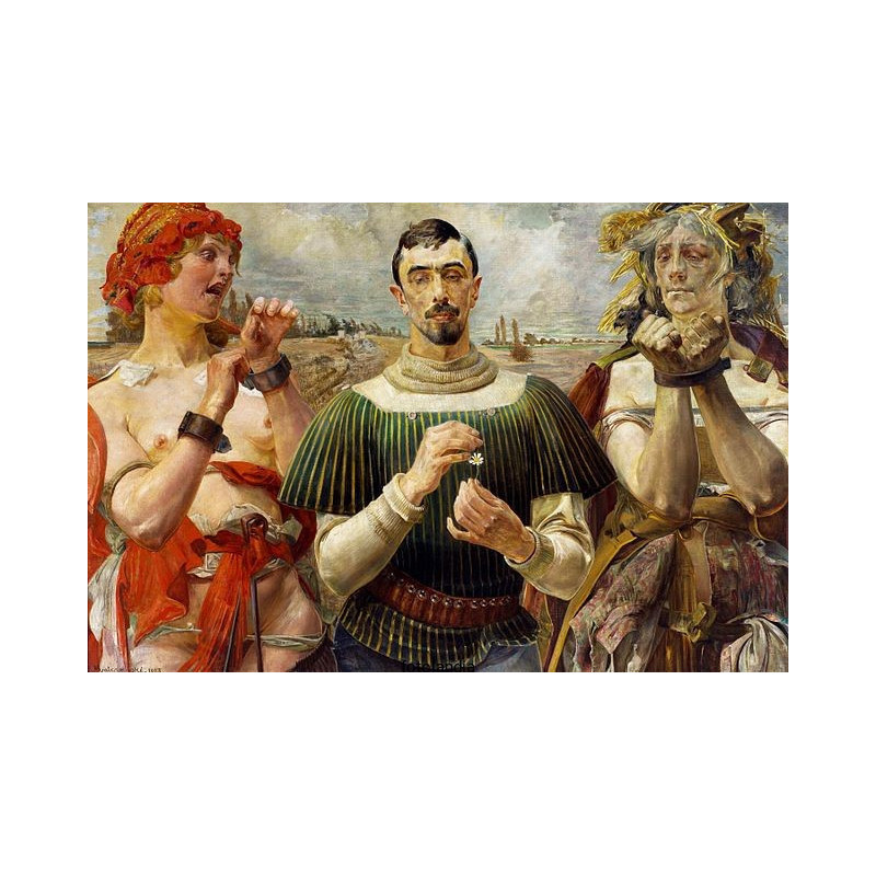 Jacek Malczewski - Polski Hamlet ( Portret Aleksander Wielopolski )