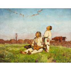 Józef Chełmoński - Bociany