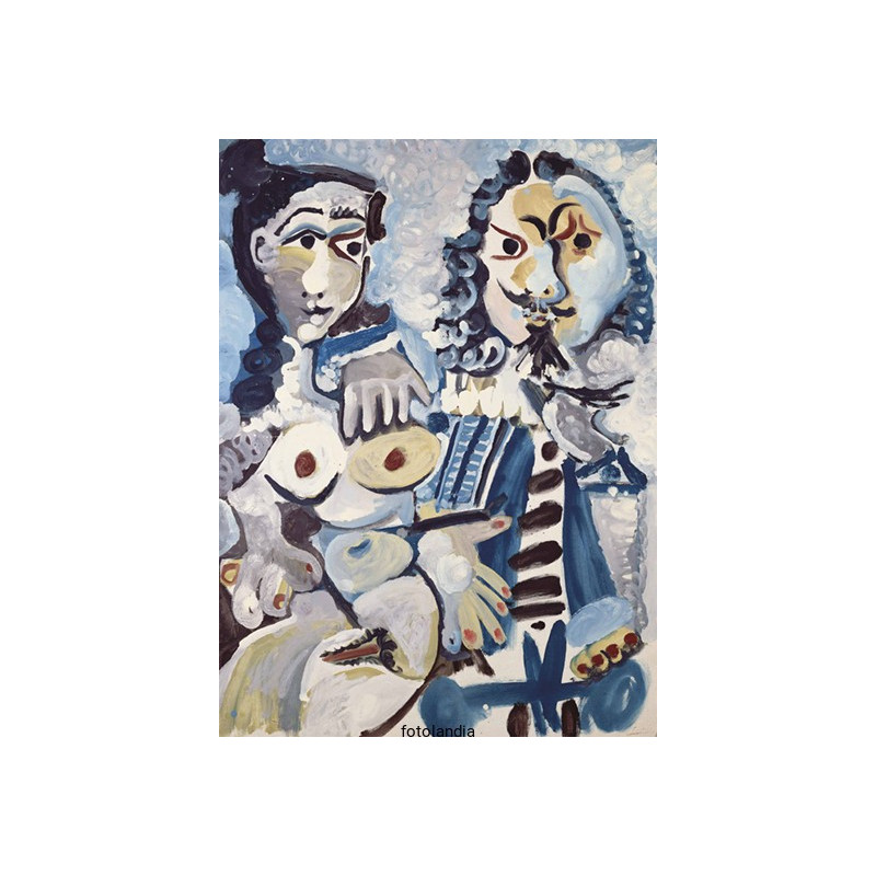 Pablo Picasso - Mousquetaire et nu assis