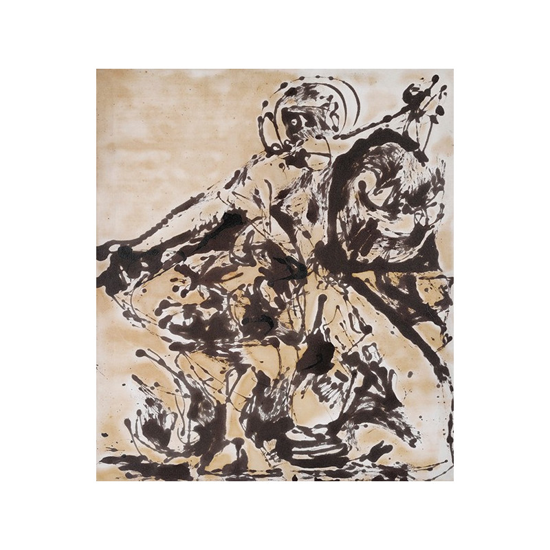 Jackson Pollock - Black & White painting III