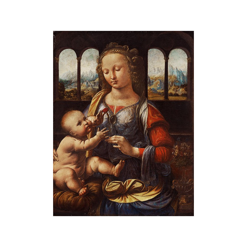 Leonardo da Vinci - Madonna z goździkiem