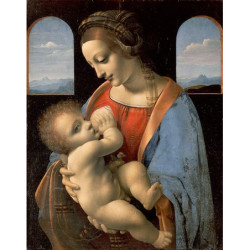 Leonardo da Vinci - Madonna Litta, Madonna and Child