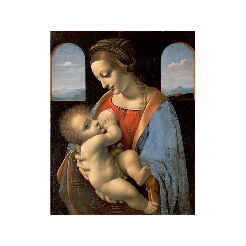Leonardo da Vinci - Madonna Litta, Madonna and Child