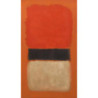 Mark Rothko - Black Stripe (Orange, Gold and Black)