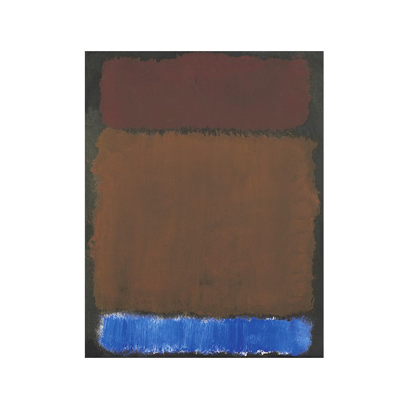 Mark Rothko - Wine, Rust, Blue on Black