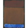 Mark Rothko - Wine, Rust, Blue on Black