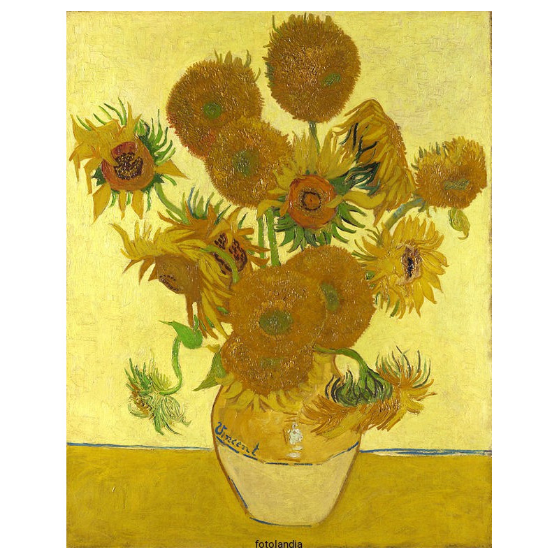 Vincent van Gogh - Still Life - Vase with Fourteen Sunflowers (Słoneczniki)