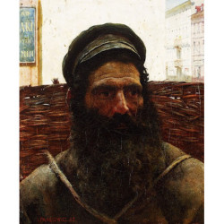 Józef Pankiewicz - Żyd z koszem, Jew with a Basket