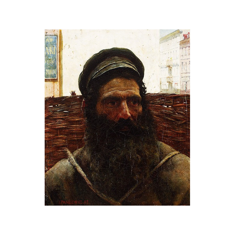 Józef Pankiewicz - Żyd z koszem, Jew with a Basket
