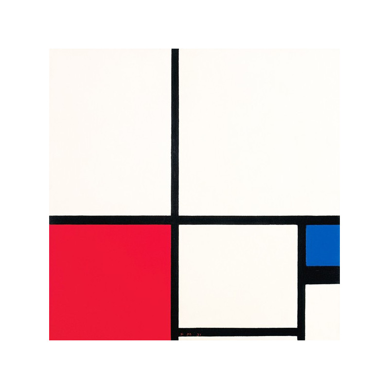 Piet Mondrian - Composition No. I with Red and Blue
