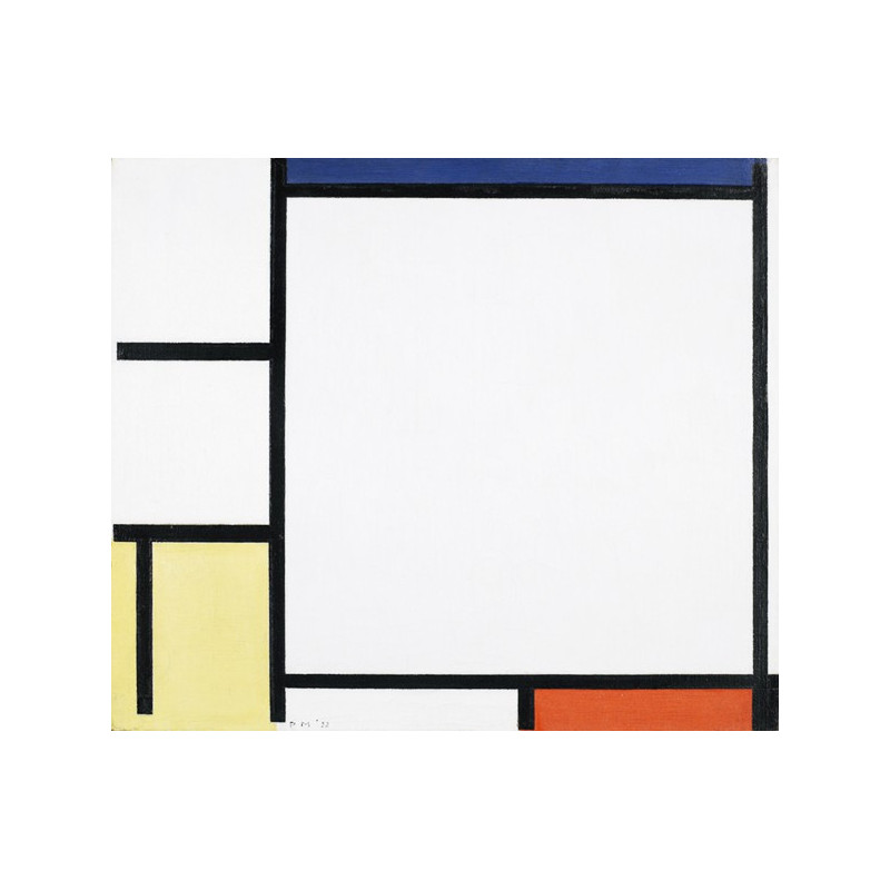 Piet Mondrian - Blue, Red, Yellow and Black