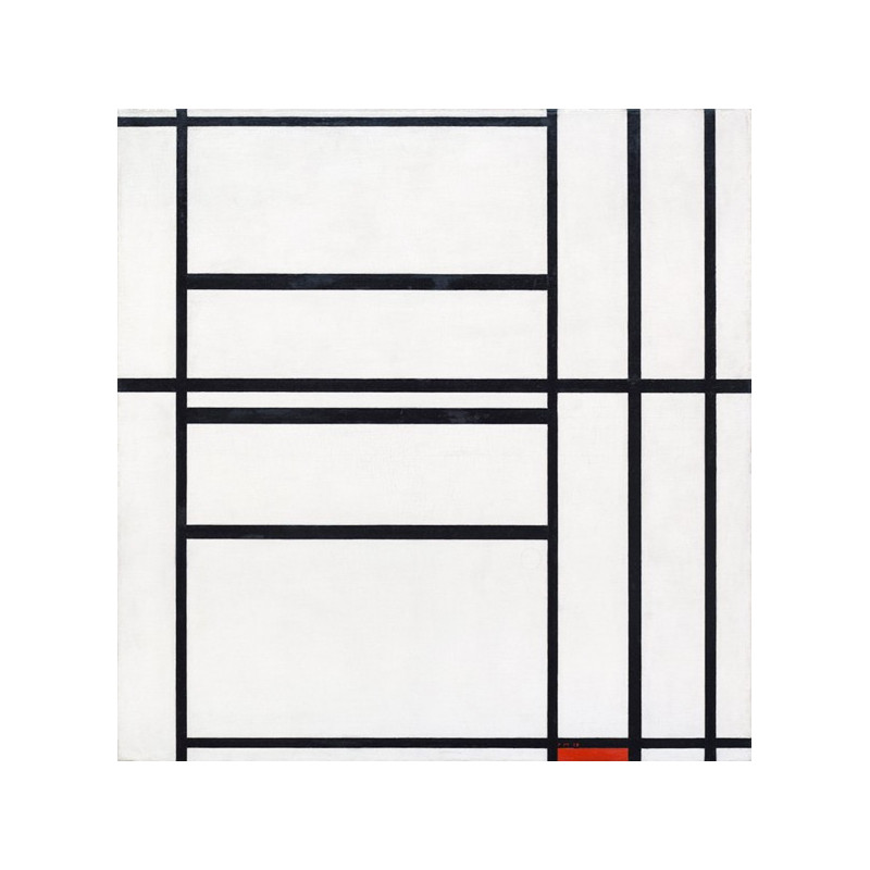 Piet Mondrian - Composition No 1 with Grey and Red