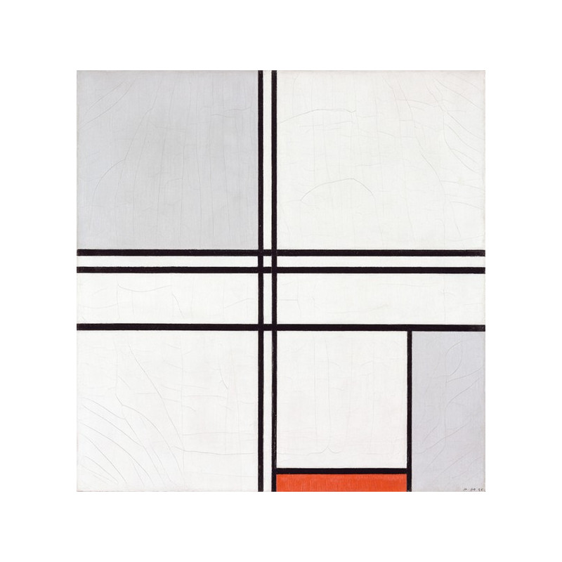 Piet Mondrian - Composition (No. 1) Gray-Red