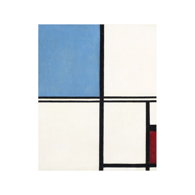 Piet Mondrian - Composition with Blue and Red