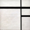 Piet Mondrian - Composition Black & White