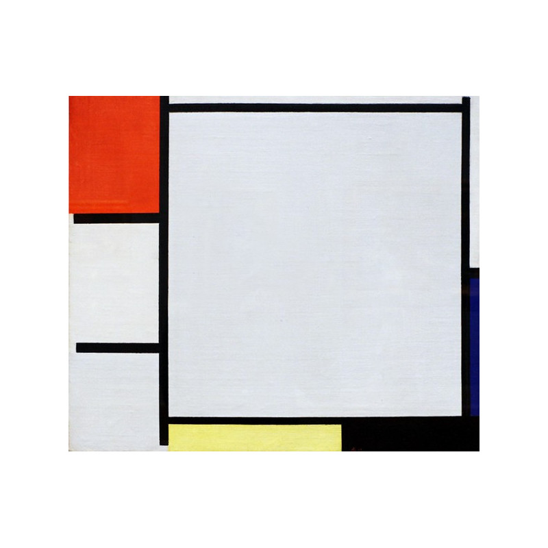 Piet Mondrian - Composition with Red, Blue, Yellow, Black, and Gray