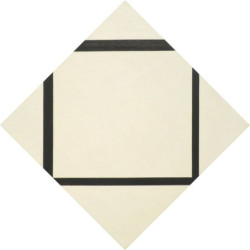 Piet Mondrian - Lozenge with Four Lines