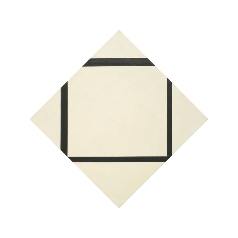 Piet Mondrian - Lozenge with Four Lines