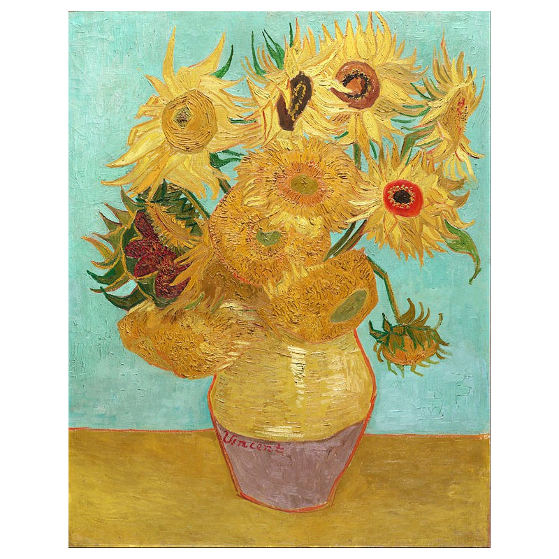 Vincent van Gogh - Still Life - Vase with Twelve Sunflowers (SĹ‚oneczniki)