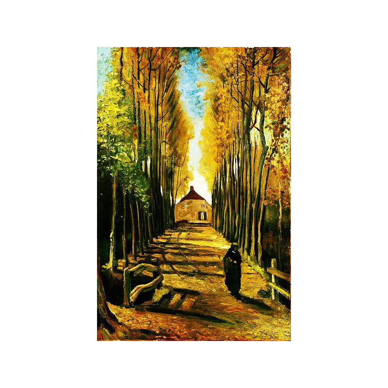 Vincent van Gogh - Avenue of Poplars at Sunset