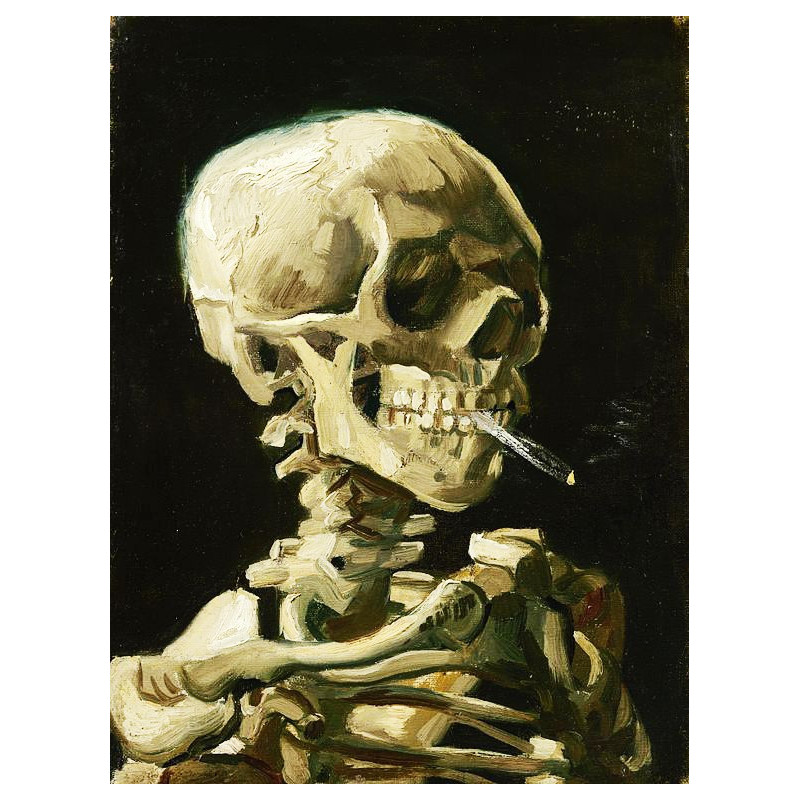 Vincent van Gogh - Skeleton with a burning cigarette