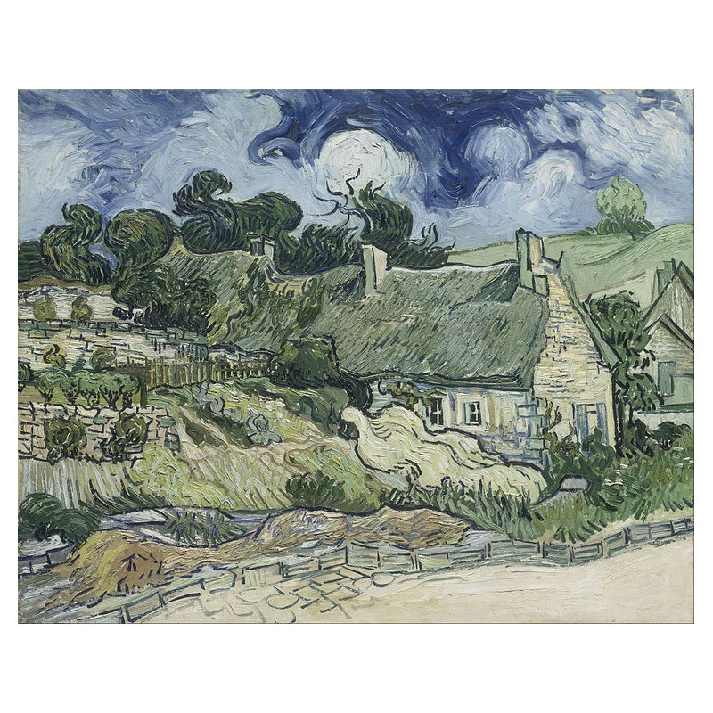Vincent van Gogh - Houses with Thatched Roofs, Cordeville