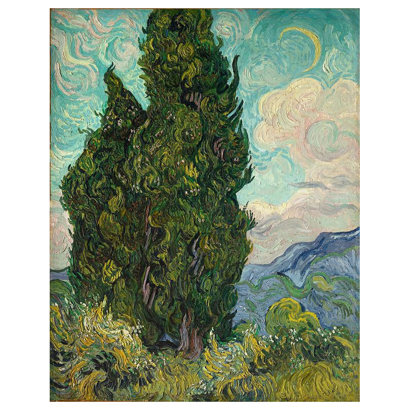 Vincent van Gogh - Two Cypresses