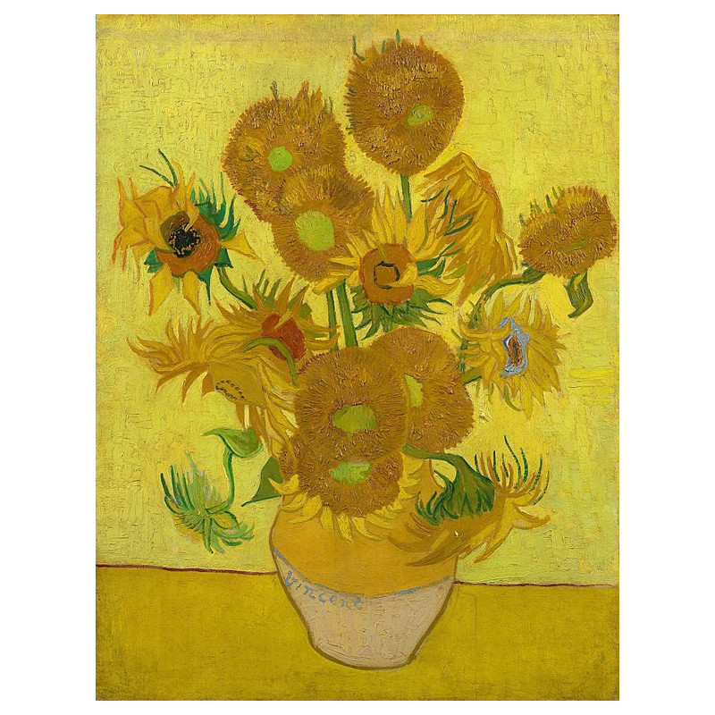 Vincent van Gogh - Still Life - Vase with Fourteen Sunflowers (Słoneczniki)